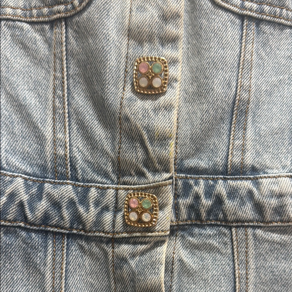 Self-Portrait Light Blue Denim Dress - Picture 3 of 5